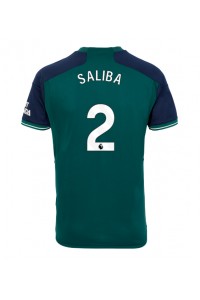 Fotbalové Dres Arsenal William Saliba #2 Třetí Oblečení 2023-24 Krátký Rukáv